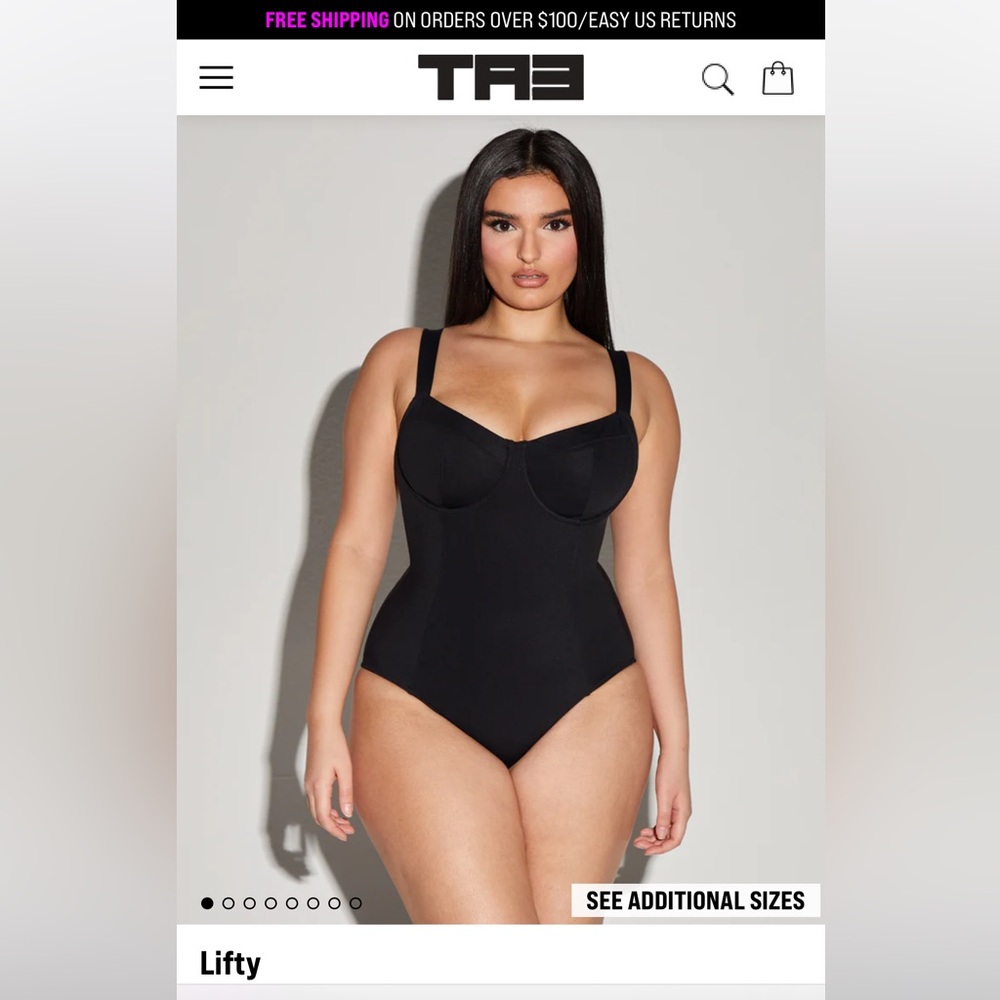 TA3 Women's Black One Piece Swimsuit